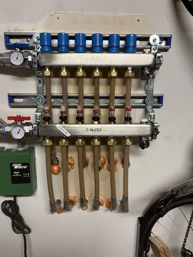 Plumber performing Gas Leak Detection at a residential property in D'Iberville